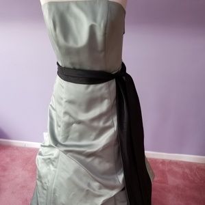 David's Bridal Prom Gown Sage Sz 4